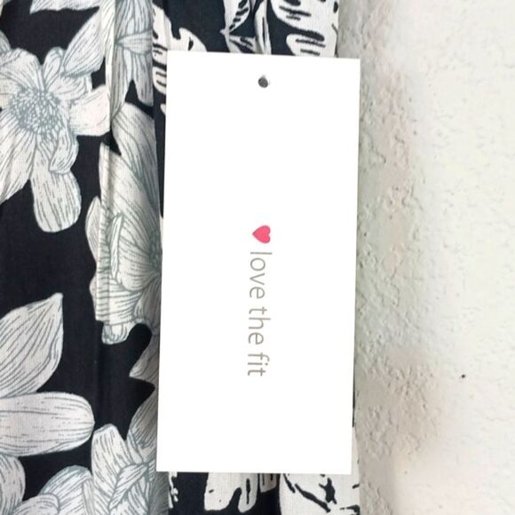 Intro Women's. Black & White Maxi A-Line floral skirt beaded tassels sz 12 boho - Picture 8 of 10